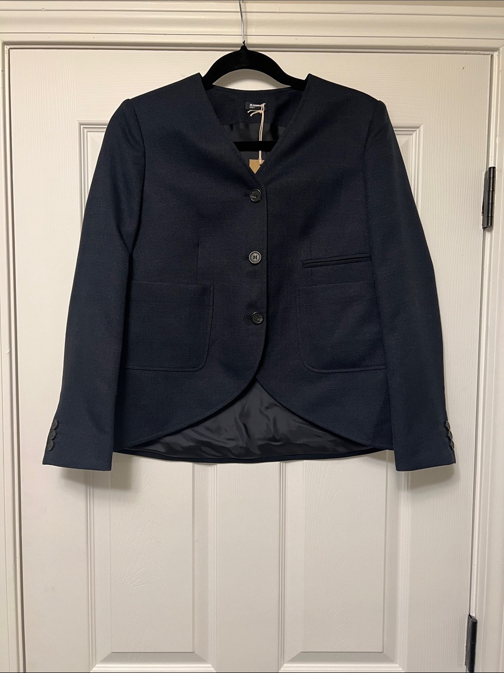 Jil Sander Navy Blazer Tailored Suit Jacket